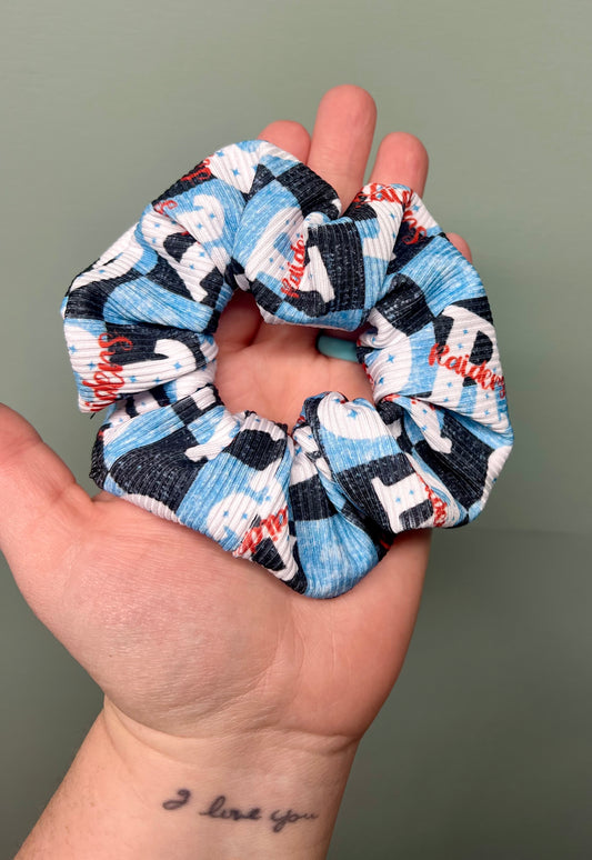 Raiders Ribbed Scrunchie